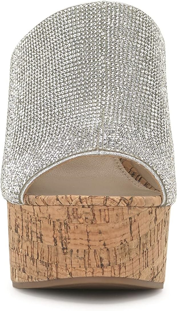 image:imageJessica Simpson Womens Shelbie Block Heel Platform MuleSilver
