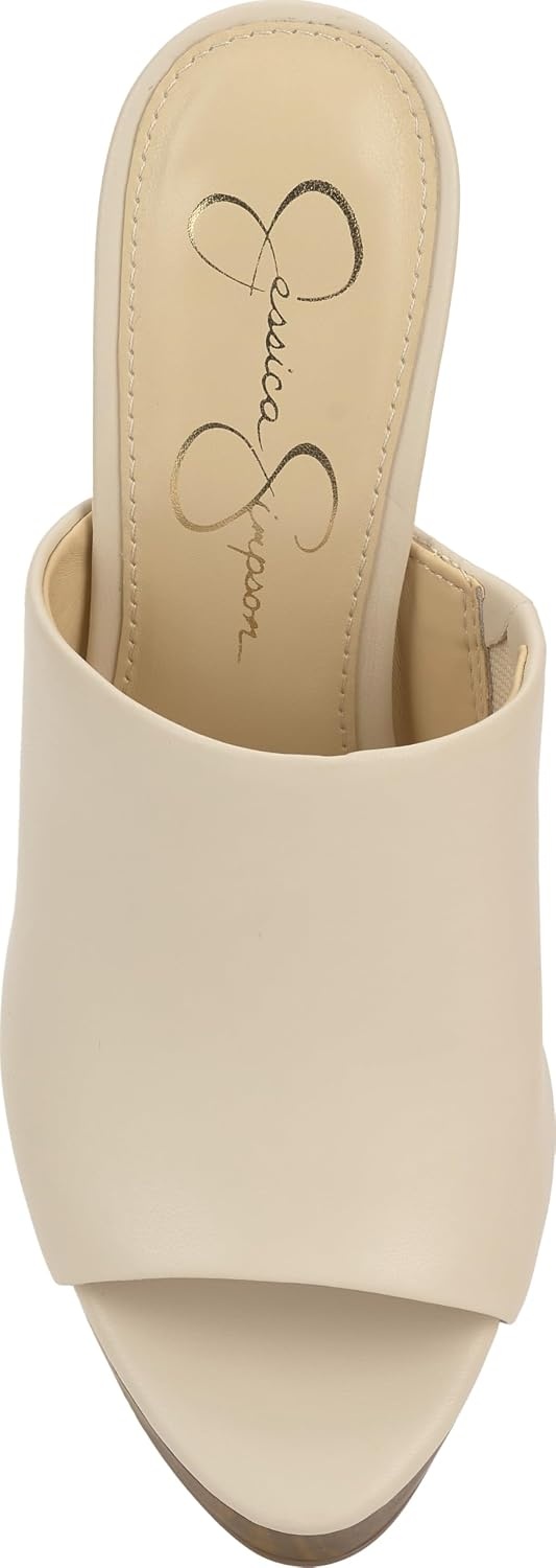 image:imageJessica Simpson Womens Shelbie Block Heel Platform MuleSoft Ivory