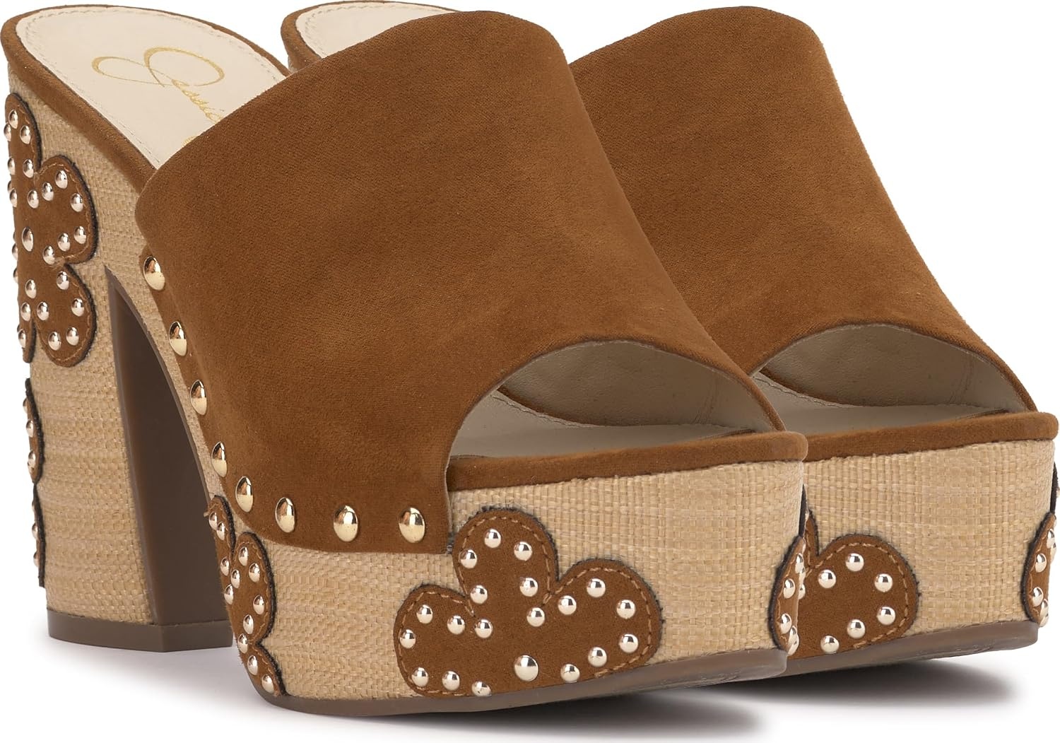 image:imageJessica Simpson Womens Shelbie Block Heel Platform MuleTuscan Tan Supreme Microsuede