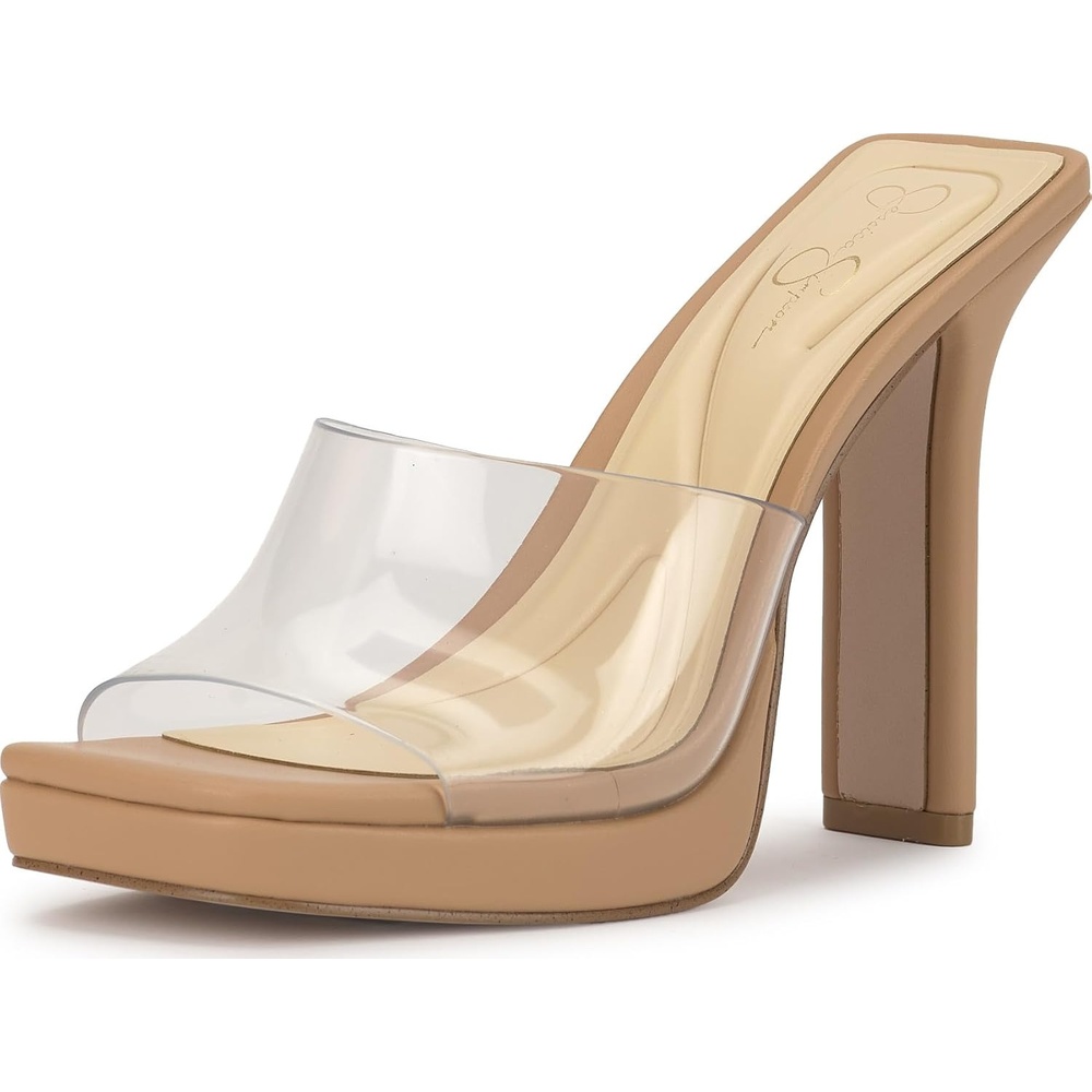 image:imageJessica Simpson Womens Azelica High Heel SandalClearBuff