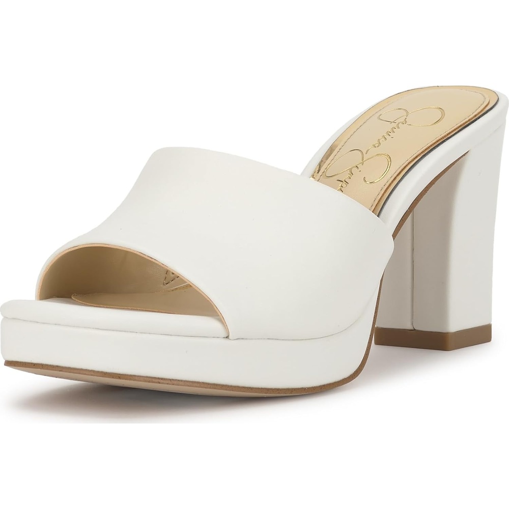 image:imageJessica Simpson Womens Elyzza Mule Platform SandalBright White