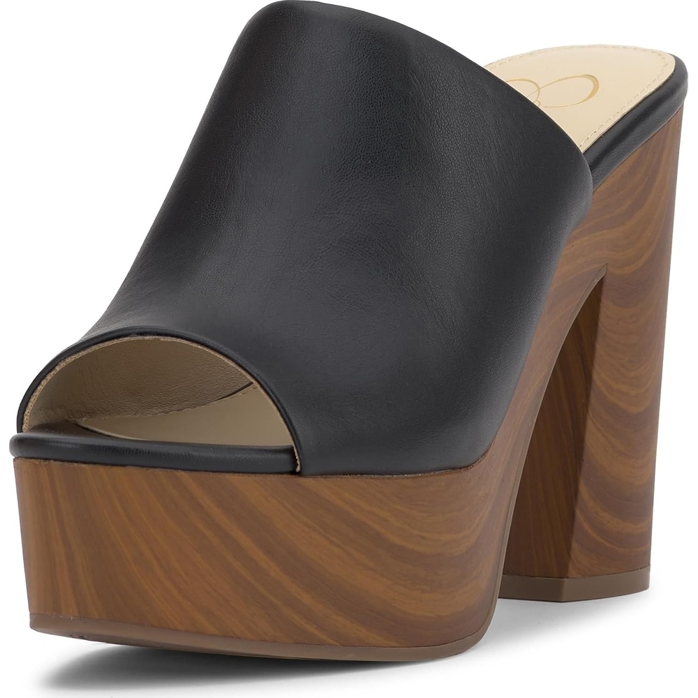 image:imageJessica Simpson Womens Shelbie Block Heel Platform MuleBlack 1