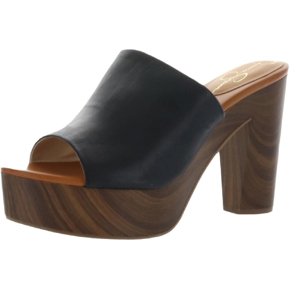 image:imageJessica Simpson Womens Shelbie Block Heel Platform MuleDark Black