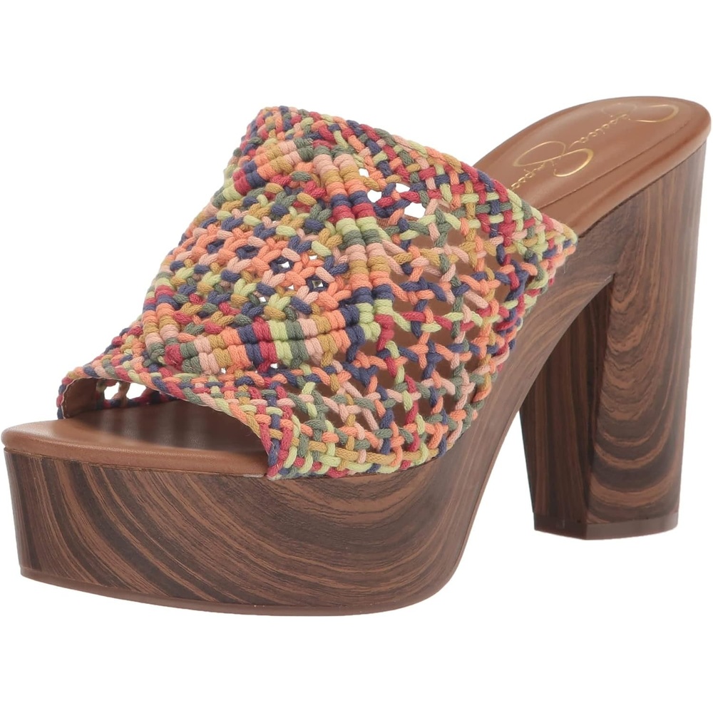 image:imageJessica Simpson Womens Shelbie Block Heel Platform MuleMulti