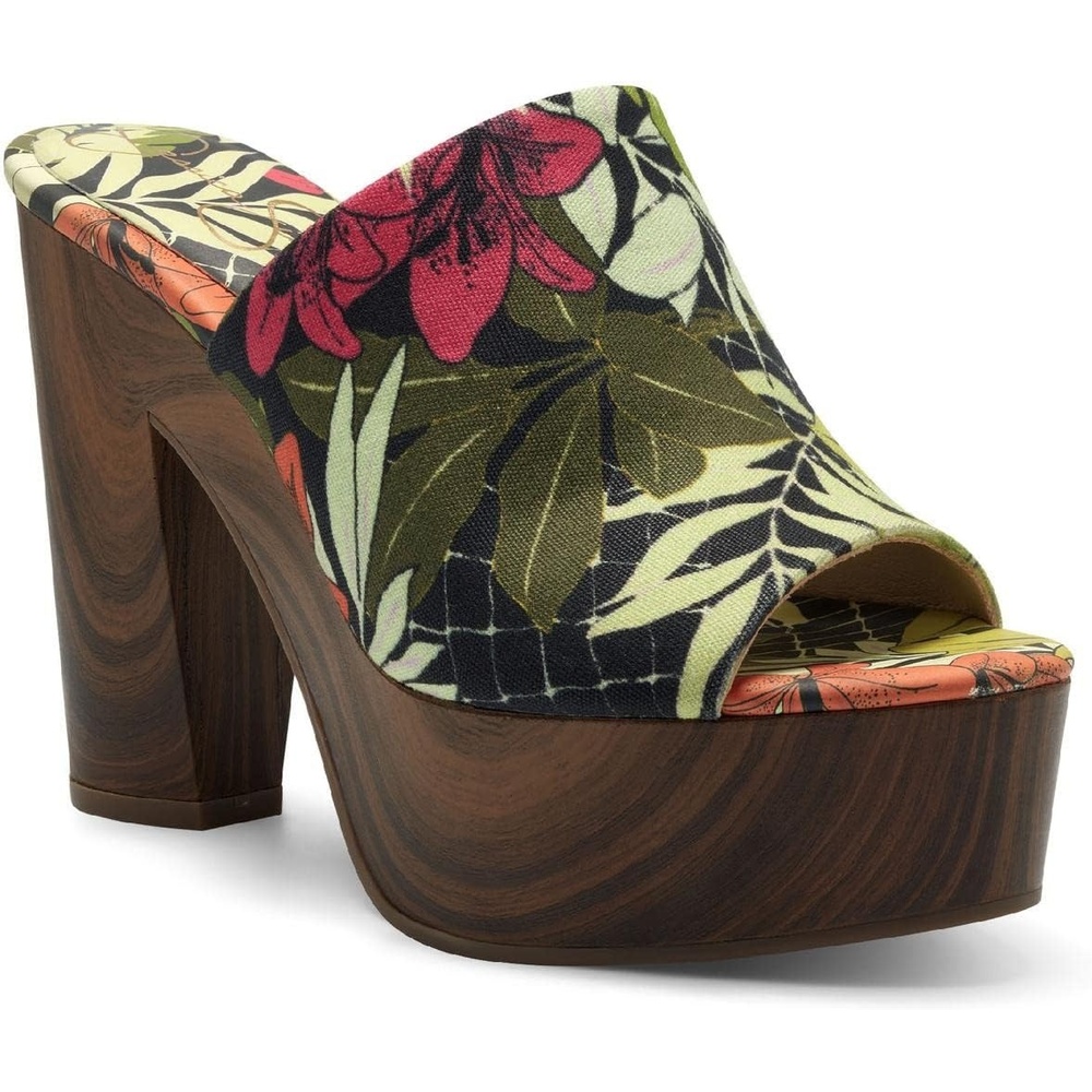 image:imageJessica Simpson Womens Shelbie Block Heel Platform MuleTropical Multi Lily of Jungle