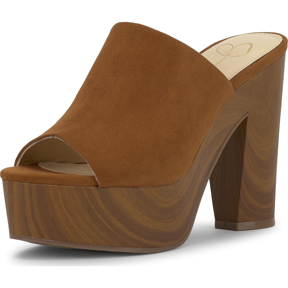 image:imageJessica Simpson Womens Shelbie Block Heel Platform MuleTuscan Tan