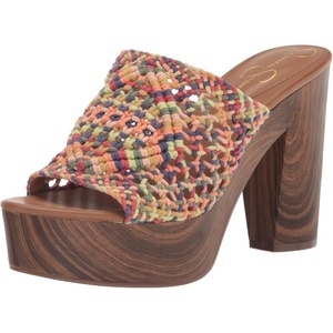 Jessica Simpson Women’s Shelbie Block Heel Platform Mule(Multi)
