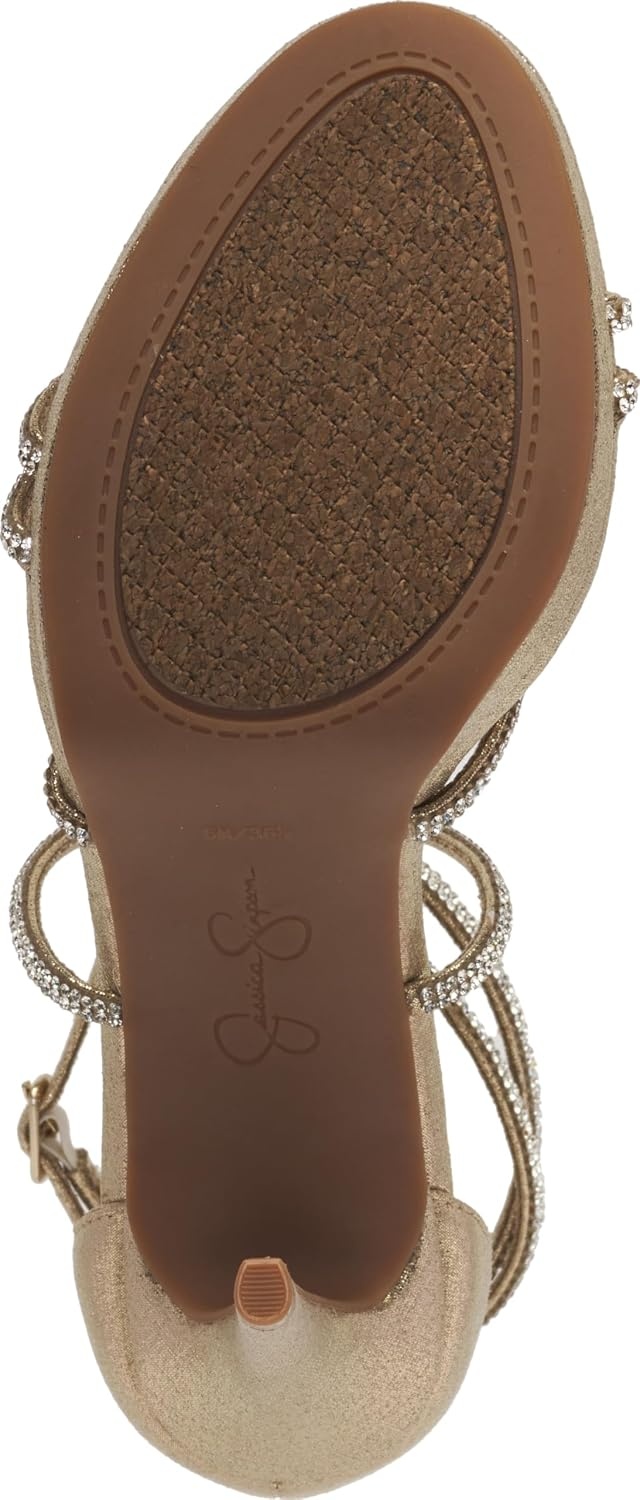 image:imageJessica Simpson JaeyaGlided Gold Shimmer Sand Fabric
