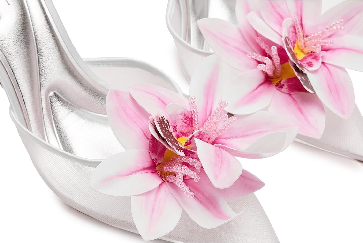 image:imageJessica Simpson Vilyria 3D Floral Embellished High HeelBright White