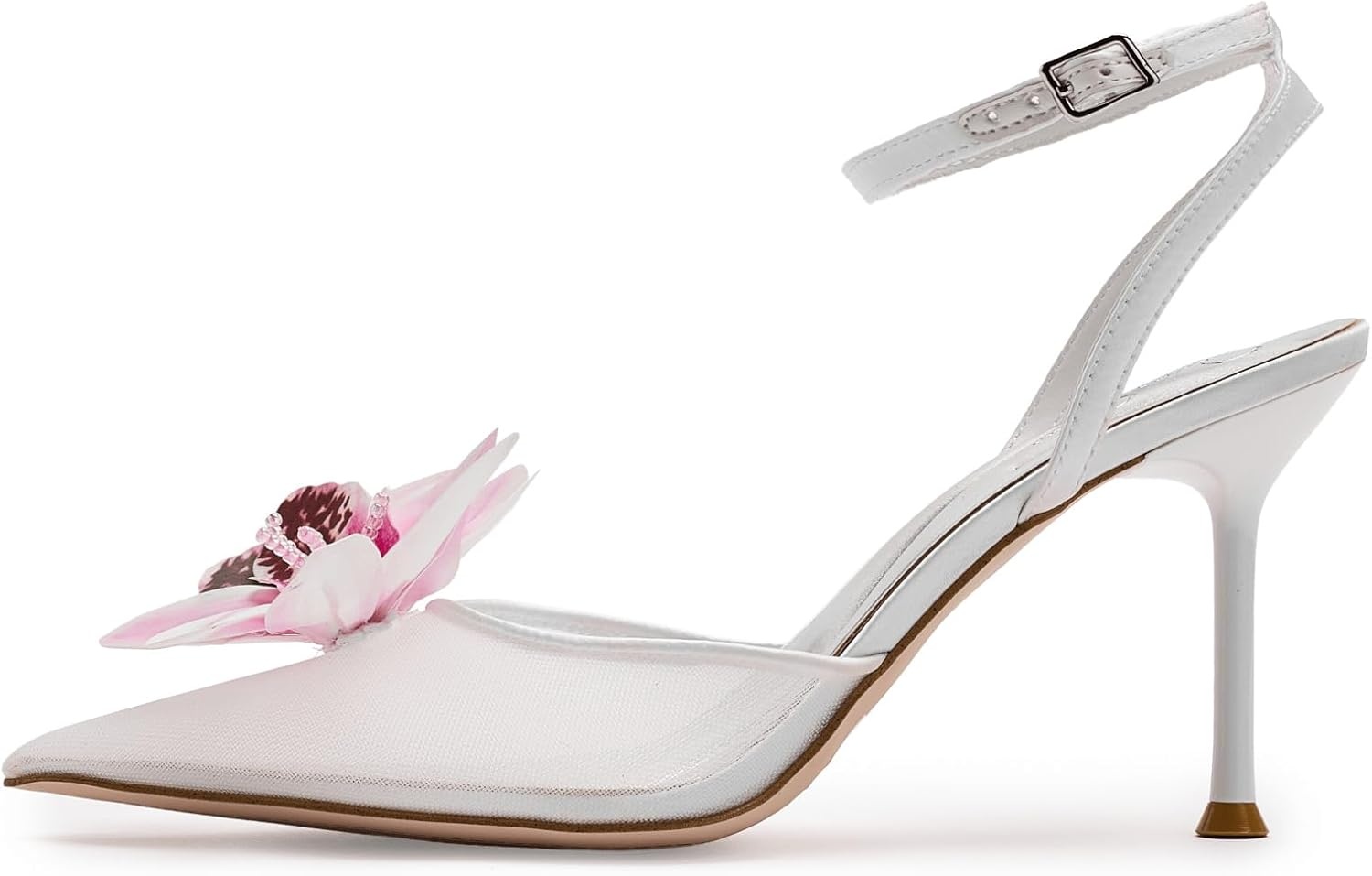 image:imageJessica Simpson Vilyria 3D Floral Embellished High HeelBright White