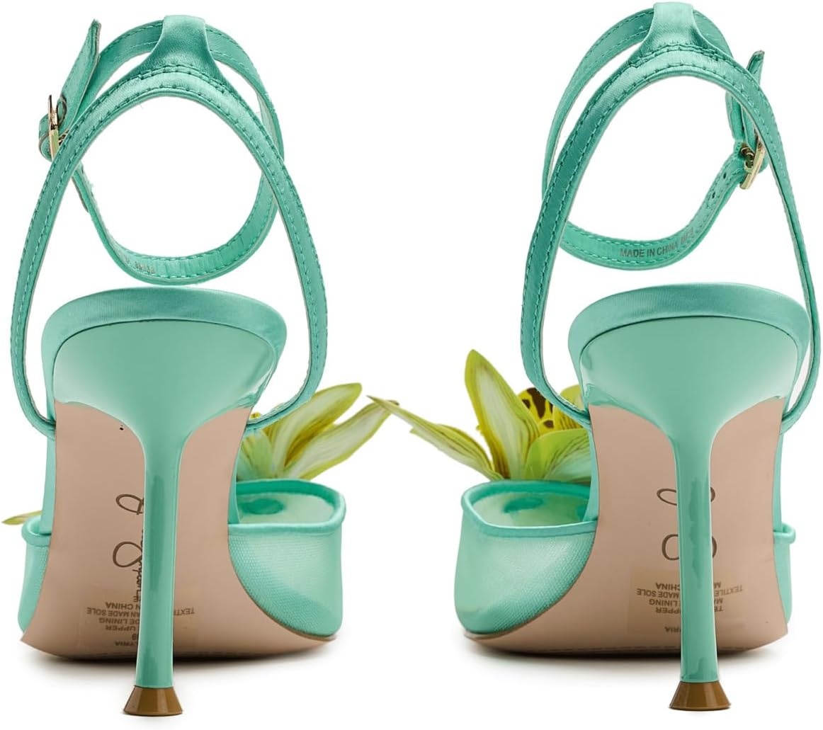 image:imageJessica Simpson Vilyria 3D Floral Embellished High HeelSummer Seafoam