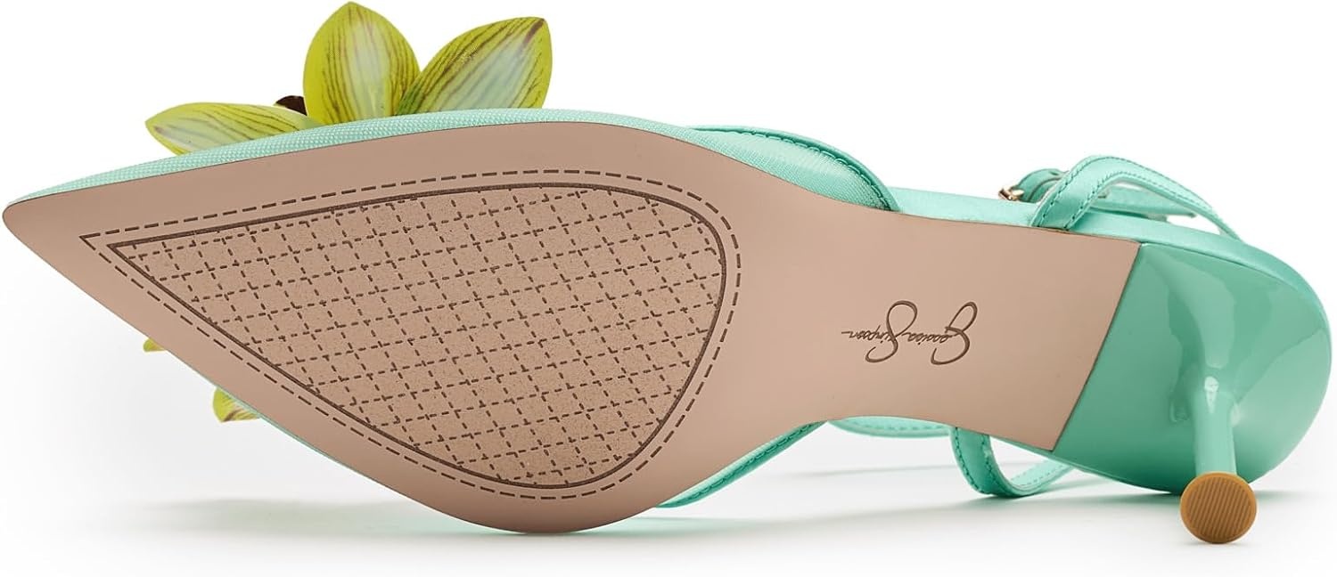 image:imageJessica Simpson Vilyria 3D Floral Embellished High HeelSummer Seafoam