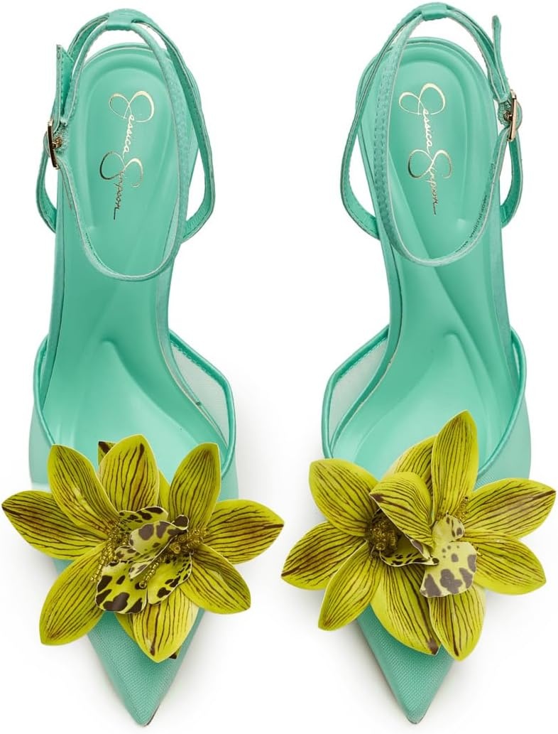 image:imageJessica Simpson Vilyria 3D Floral Embellished High HeelSummer Seafoam