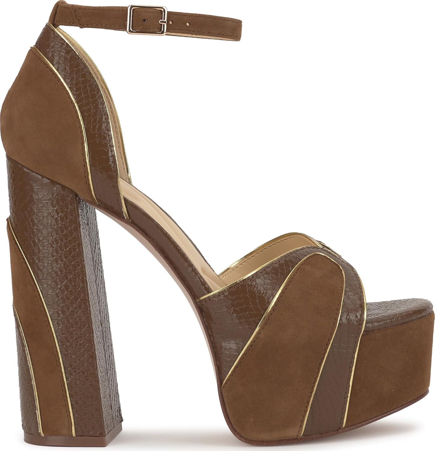 image:imageJessica Simpson Womens Avele Ankle Strap Platform SandalLight Hickory Suede
