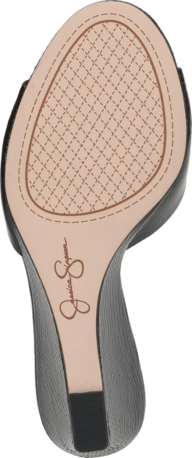 image:imageJessica Simpson Womens Bolir Wedge SandalBlack Glazed Snake