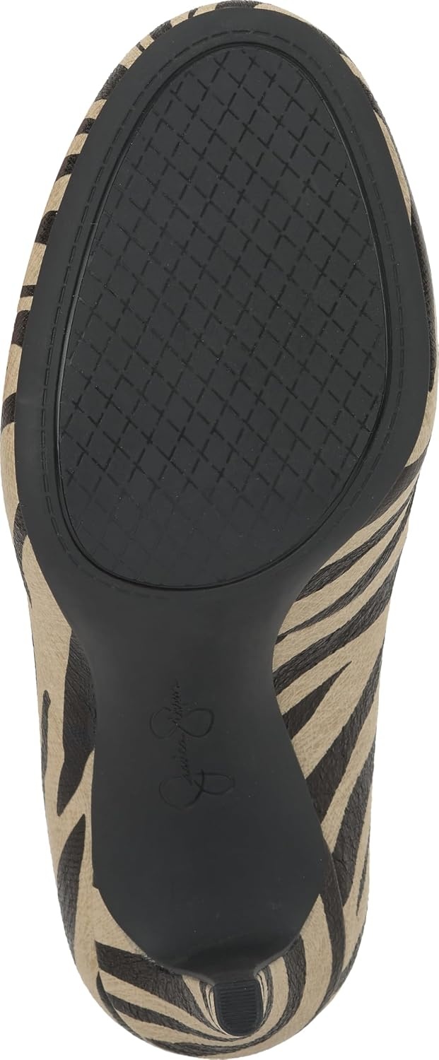 image:imageJessica Simpson Womens Calie Classic PumpBone Combo Crackled Shimmer Zebra