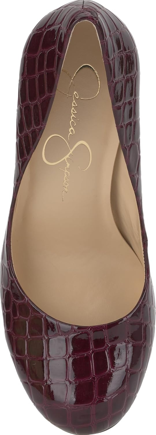 image:imageJessica Simpson Womens Calie Classic PumpCherry Mahogany Savvy Croco