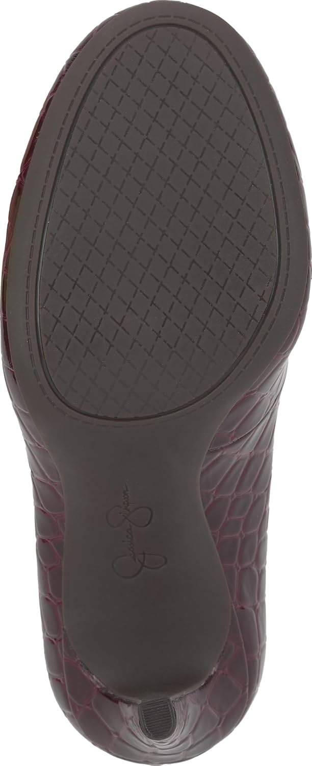 image:imageJessica Simpson Womens Calie Classic PumpCherry Mahogany Savvy Croco