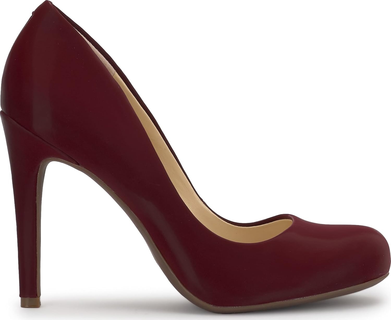 image:imageJessica Simpson Womens Calie Classic PumpDark Cherry Sateen