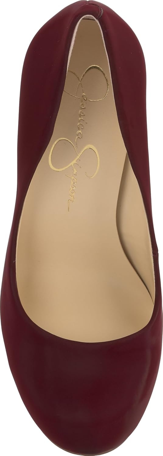 image:imageJessica Simpson Womens Calie Classic PumpDark Cherry Sateen
