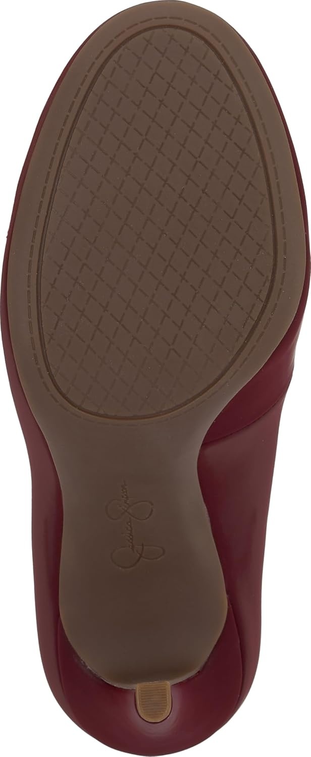 image:imageJessica Simpson Womens Calie Classic PumpDark Cherry Sateen