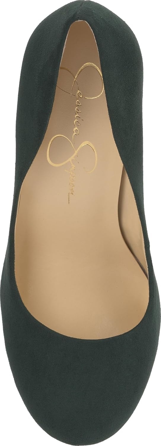 image:imageJessica Simpson Womens Calie Classic PumpDark Pine Microsuede