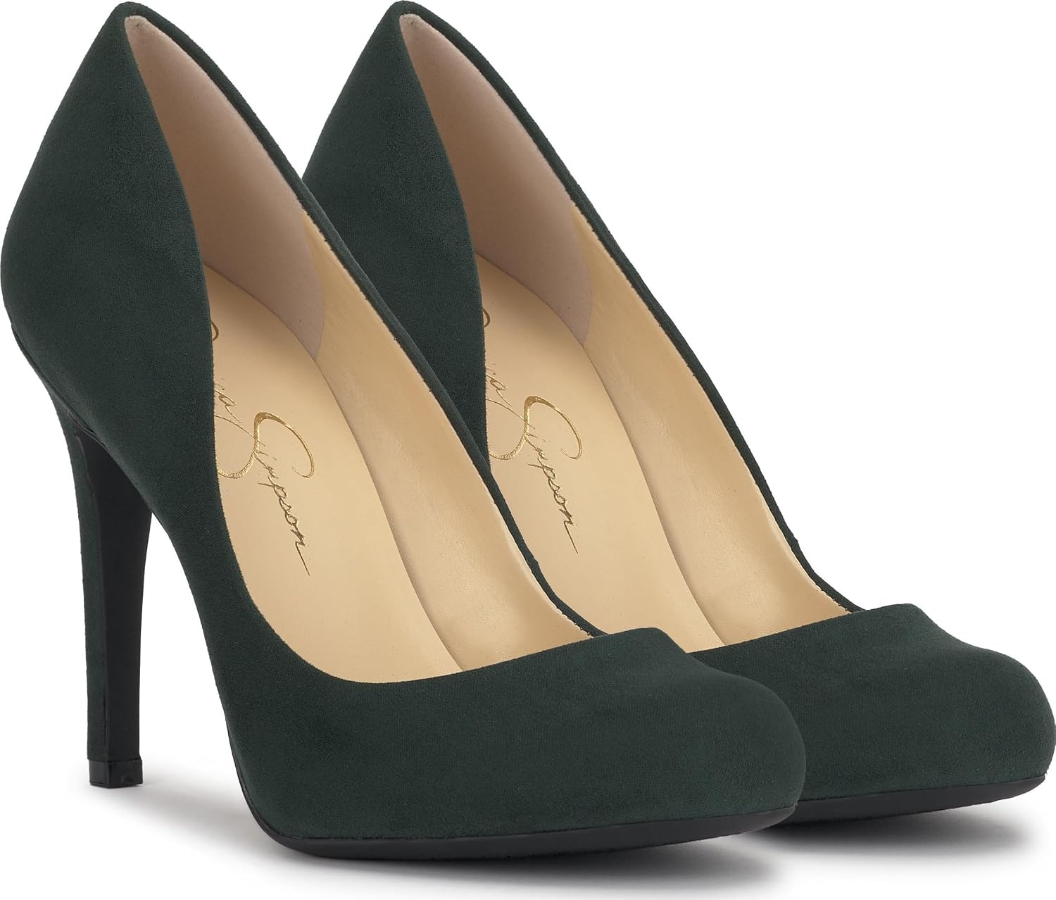 image:imageJessica Simpson Womens Calie Classic PumpDark Pine Microsuede