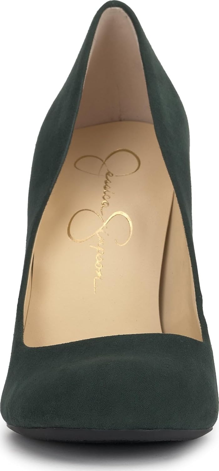 image:imageJessica Simpson Womens Calie Classic PumpDark Pine Microsuede