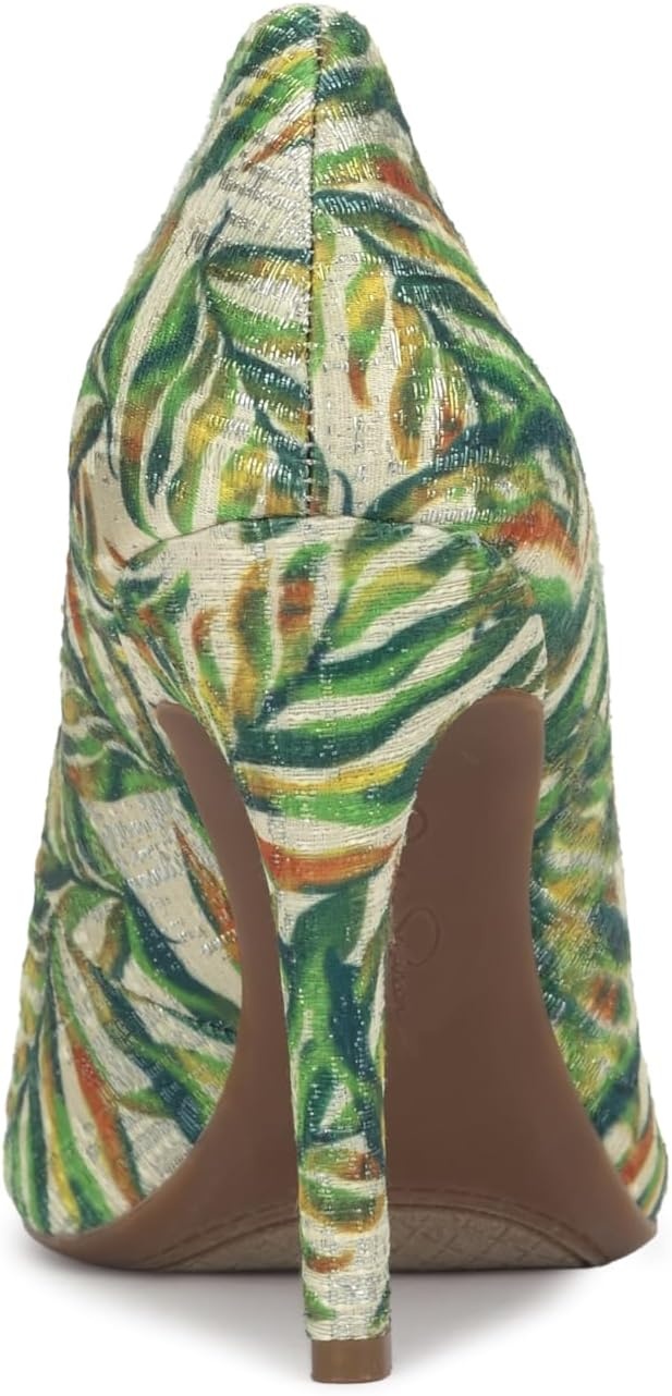 image:imageJessica Simpson Womens Calie Classic PumpGreen Multi Jungle Jacquard