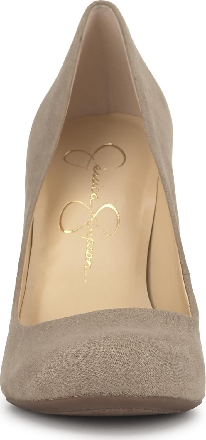 image:imageJessica Simpson Womens Calie Classic PumpLight Grey Supreme Microsuede