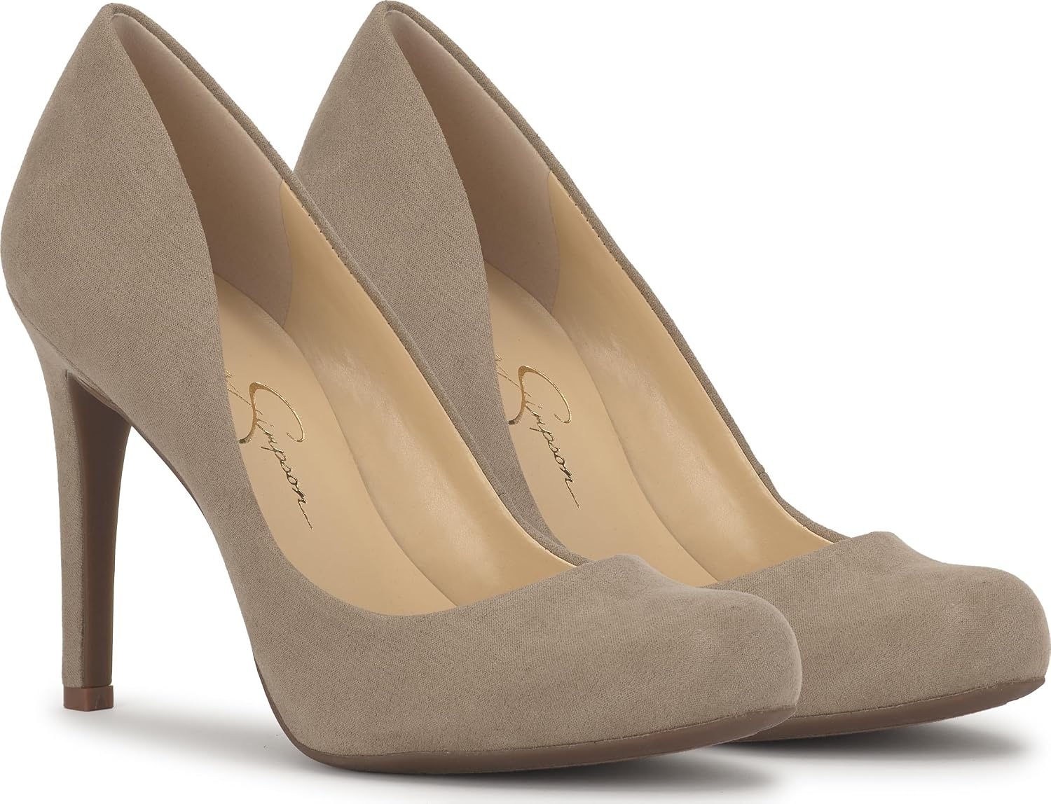 image:imageJessica Simpson Womens Calie Classic PumpLight Grey Supreme Microsuede