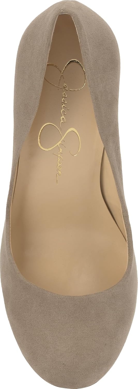 image:imageJessica Simpson Womens Calie Classic PumpLight Grey Supreme Microsuede