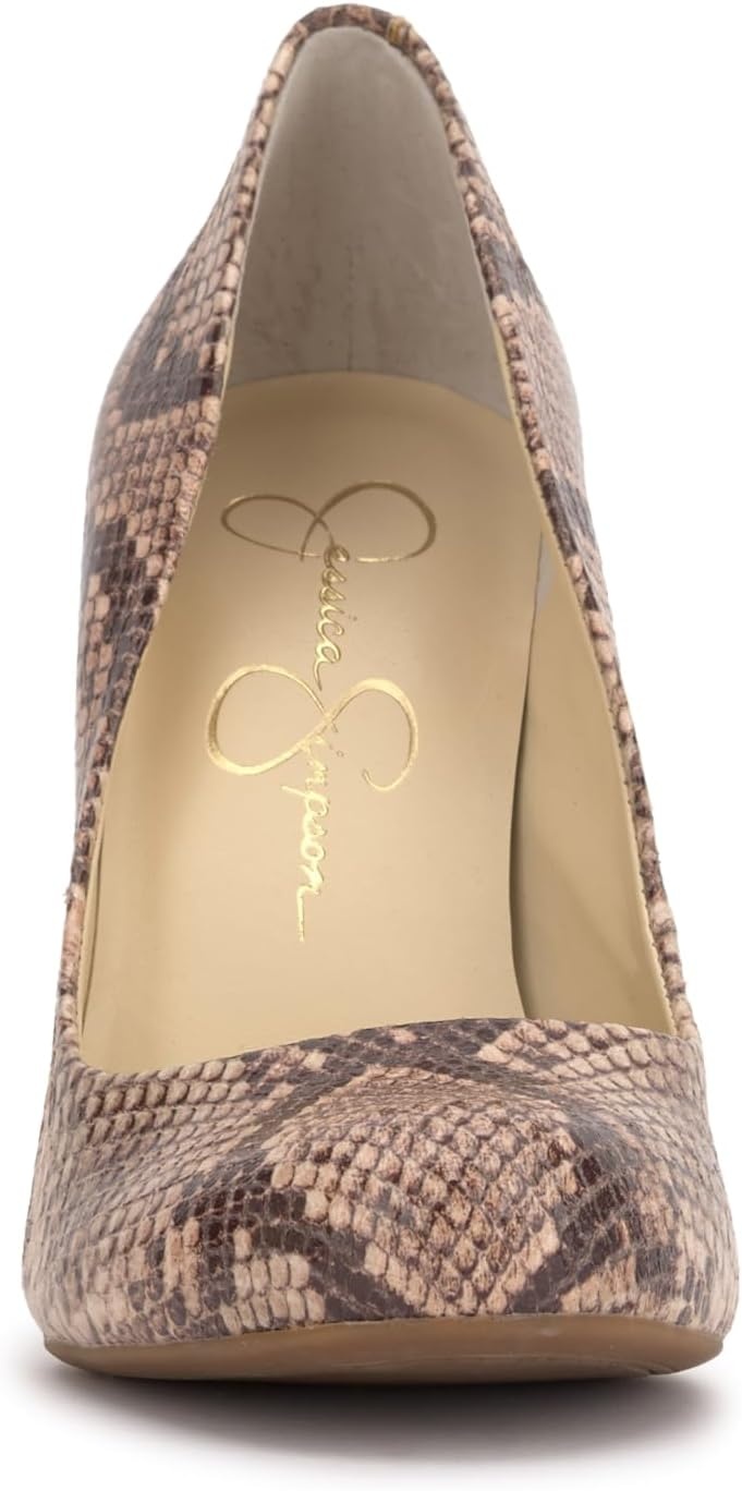 image:imageJessica Simpson Womens Calie Classic PumpNatural Snake Print