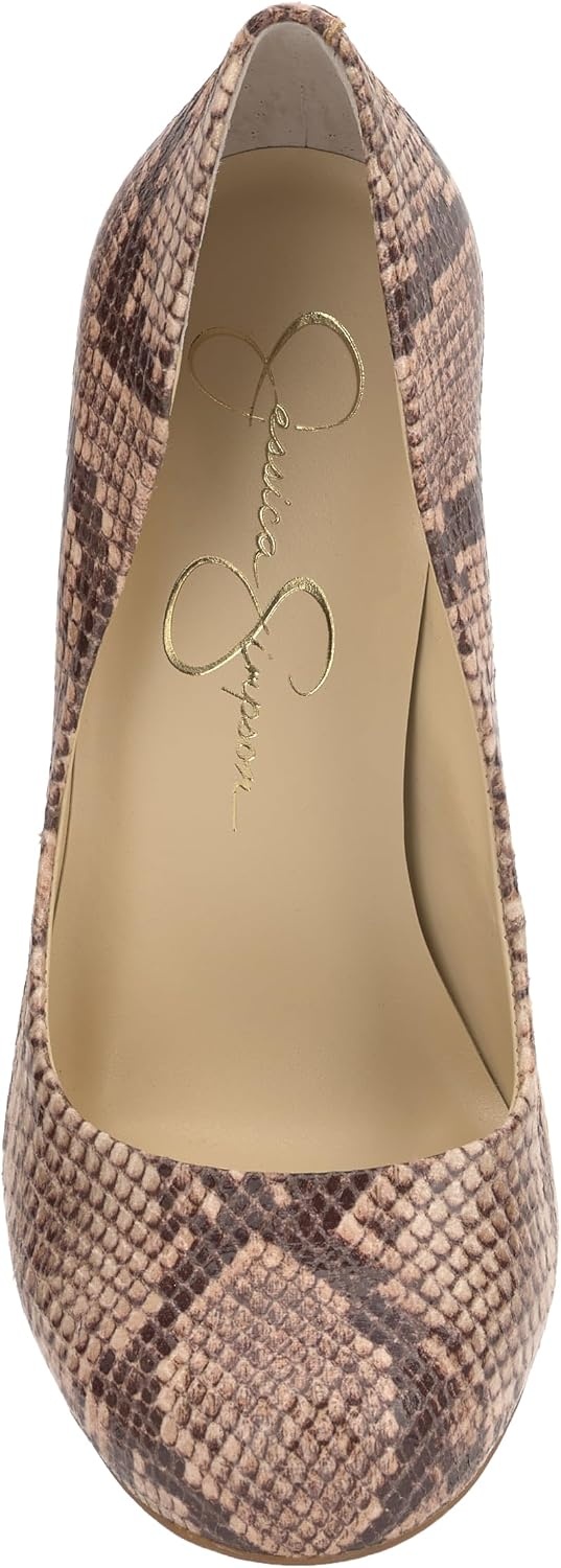 image:imageJessica Simpson Womens Calie Classic PumpNatural Snake Print