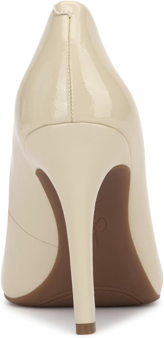 image:imageJessica Simpson Womens Calie Classic PumpSoft Ivory Crinkle Patent