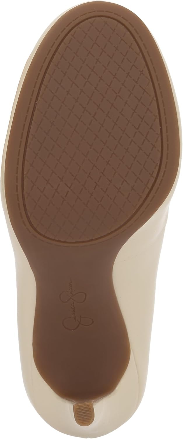 image:imageJessica Simpson Womens Calie Classic PumpSoft Ivory Crinkle Patent