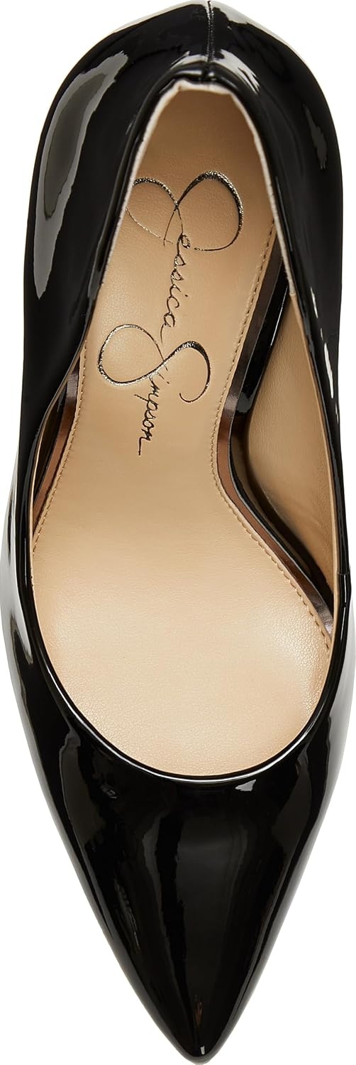 image:imageJessica Simpson Womens Cambredge Pointed Toe Pump Dress Black 75Black Patent