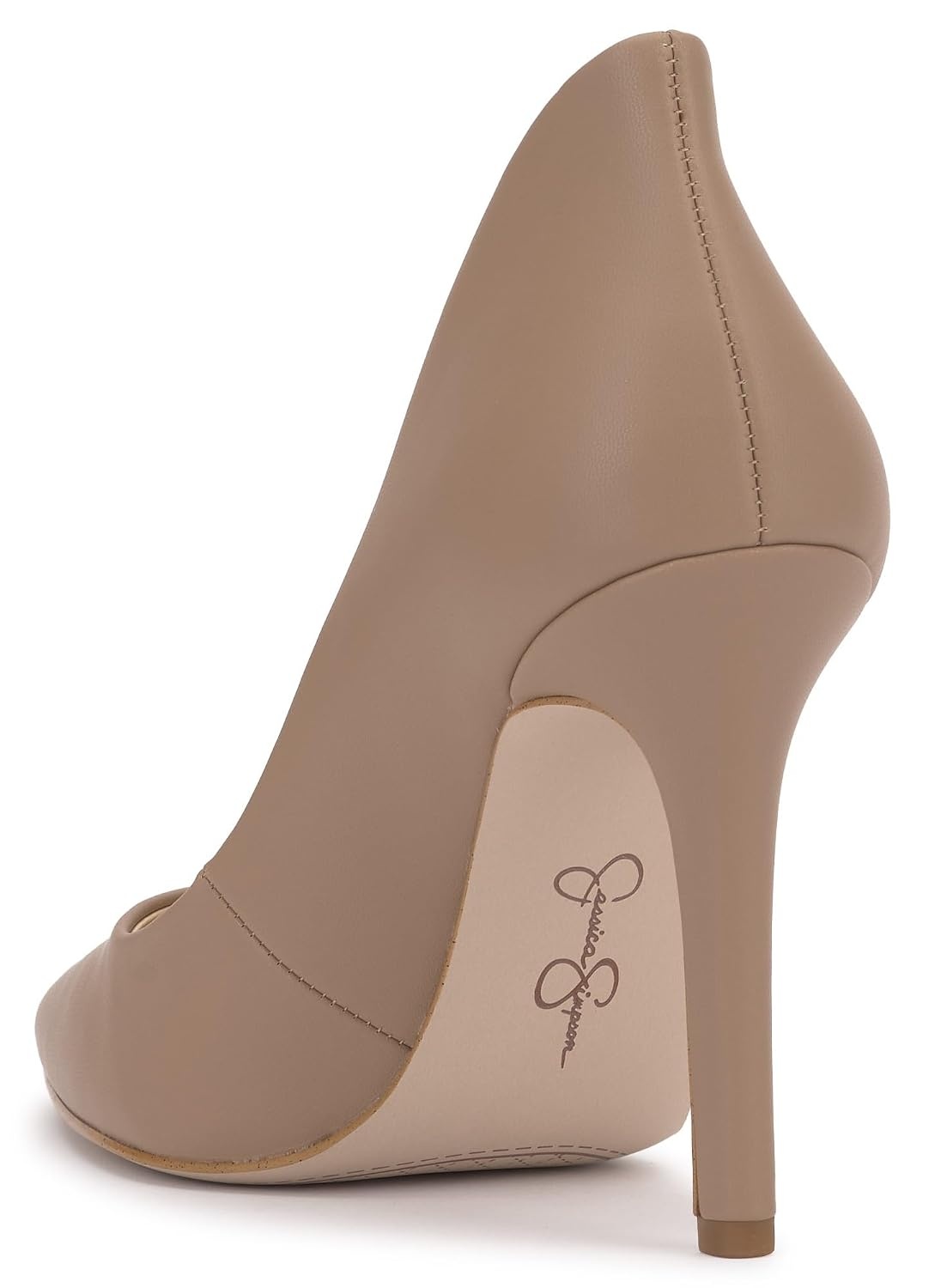 image:imageJessica Simpson Womens Cambredge Pointed Toe Pump Dress Black 75Chai Latte Smooth