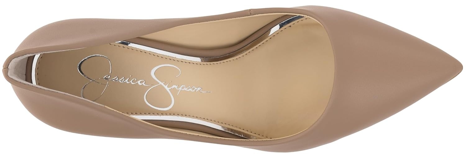 image:imageJessica Simpson Womens Cambredge Pointed Toe Pump Dress Black 75Chai Latte Smooth