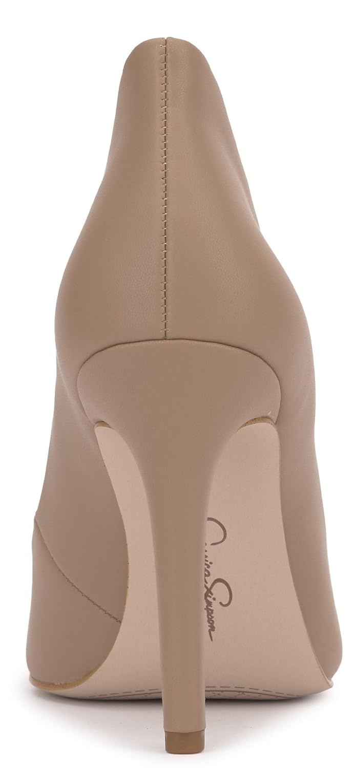 image:imageJessica Simpson Womens Cambredge Pointed Toe Pump Dress Black 75Chai Latte Smooth