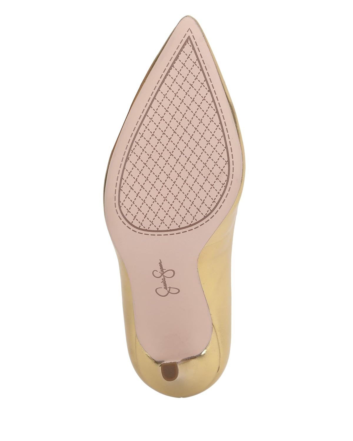 image:imageJessica Simpson Womens Cambredge Pointed Toe Pump Dress Black 75Gold