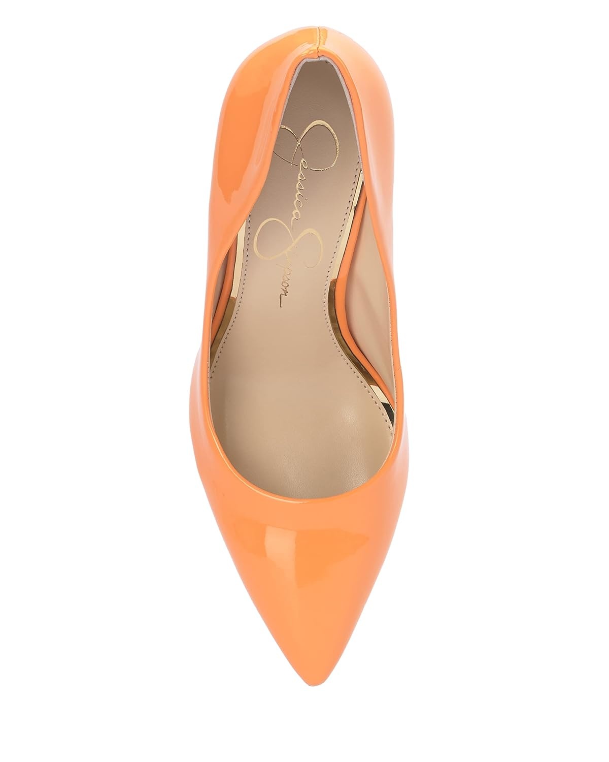 image:imageJessica Simpson Womens Cambredge Pointed Toe Pump Dress Black 75Mango Sorbet Super Patent
