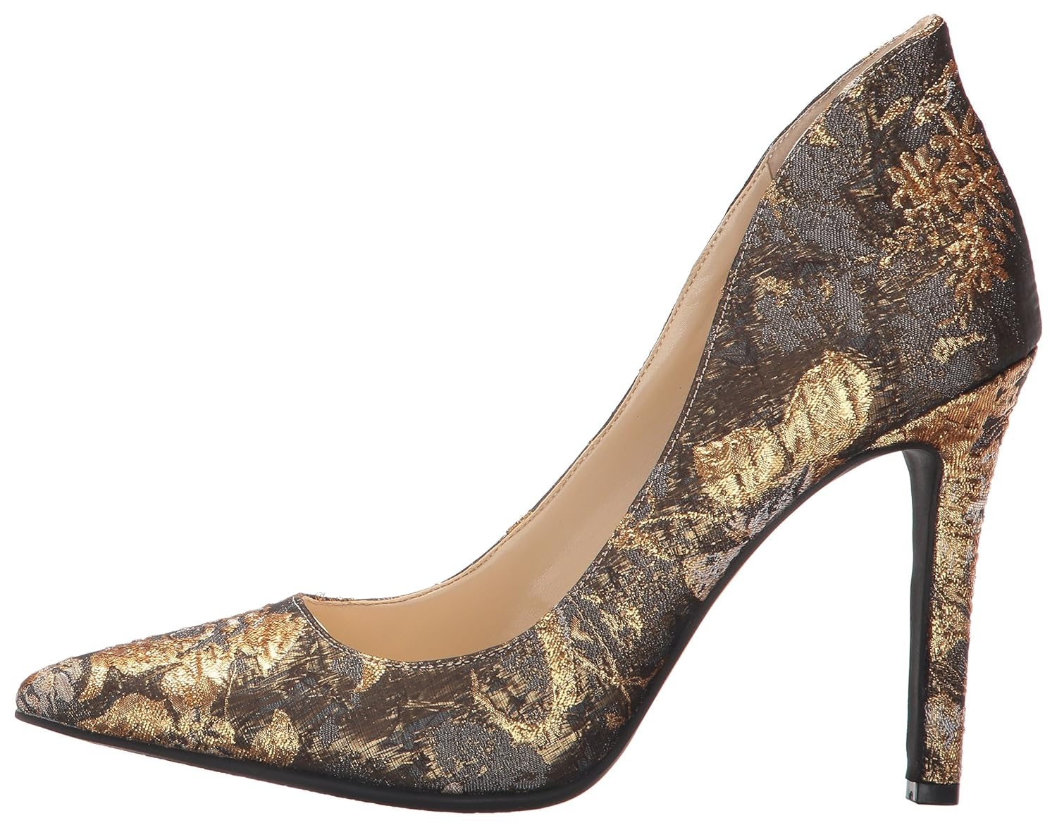 image:imageJessica Simpson Womens Cambredge Pointed Toe Pump Dress Black 75MetallicMulti
