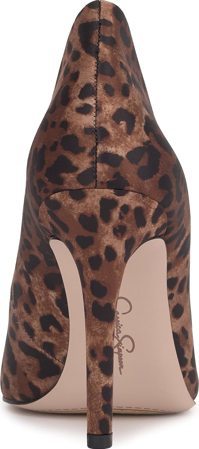 image:imageJessica Simpson Womens Cambredge Pointed Toe Pump Dress Black 75Rock Leopard Print