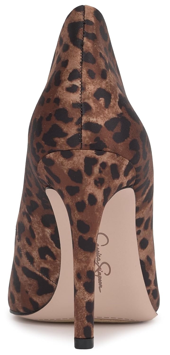 image:imageJessica Simpson Womens Cambredge Pointed Toe Pump Dress Black 75Rock Leopard Print