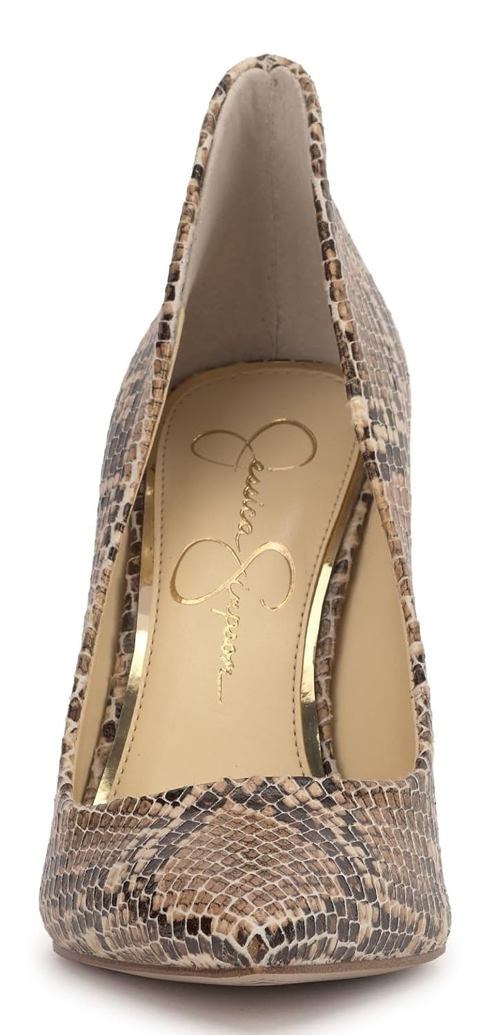 image:imageJessica Simpson Womens Cambredge Pointed Toe Pump Dress Black 75Sedona Snake