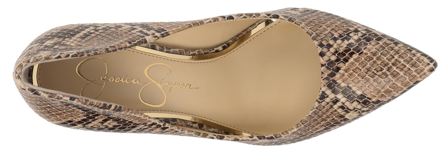 image:imageJessica Simpson Womens Cambredge Pointed Toe Pump Dress Black 75Sedona Snake