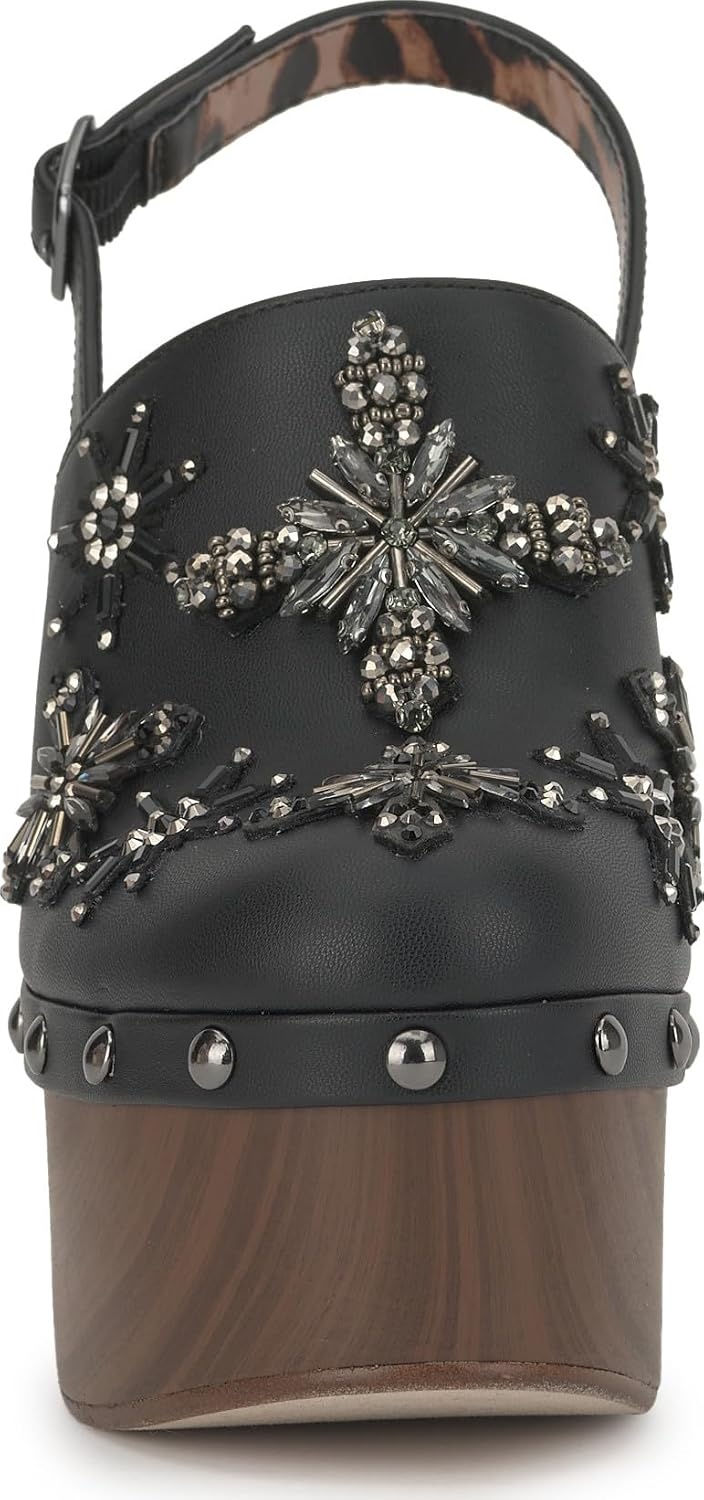 image:imageJessica Simpson Womens Cazea Studded Platform ClogBlack Italia Nappa