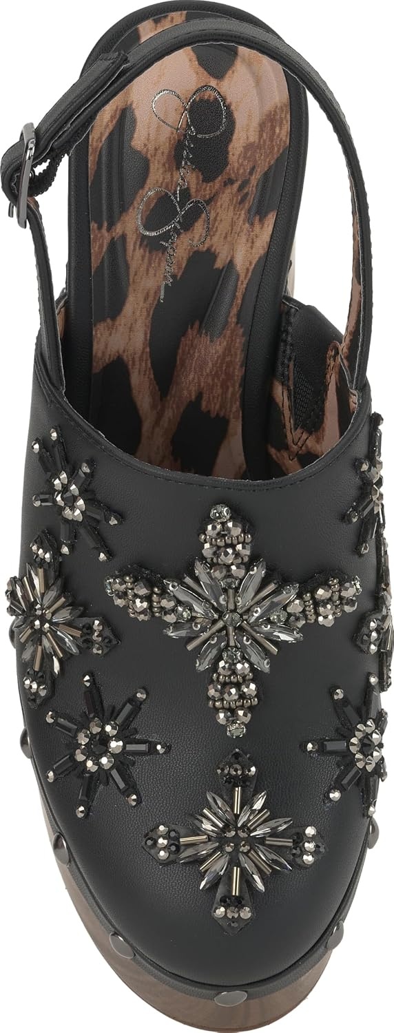 image:imageJessica Simpson Womens Cazea Studded Platform ClogBlack Italia Nappa