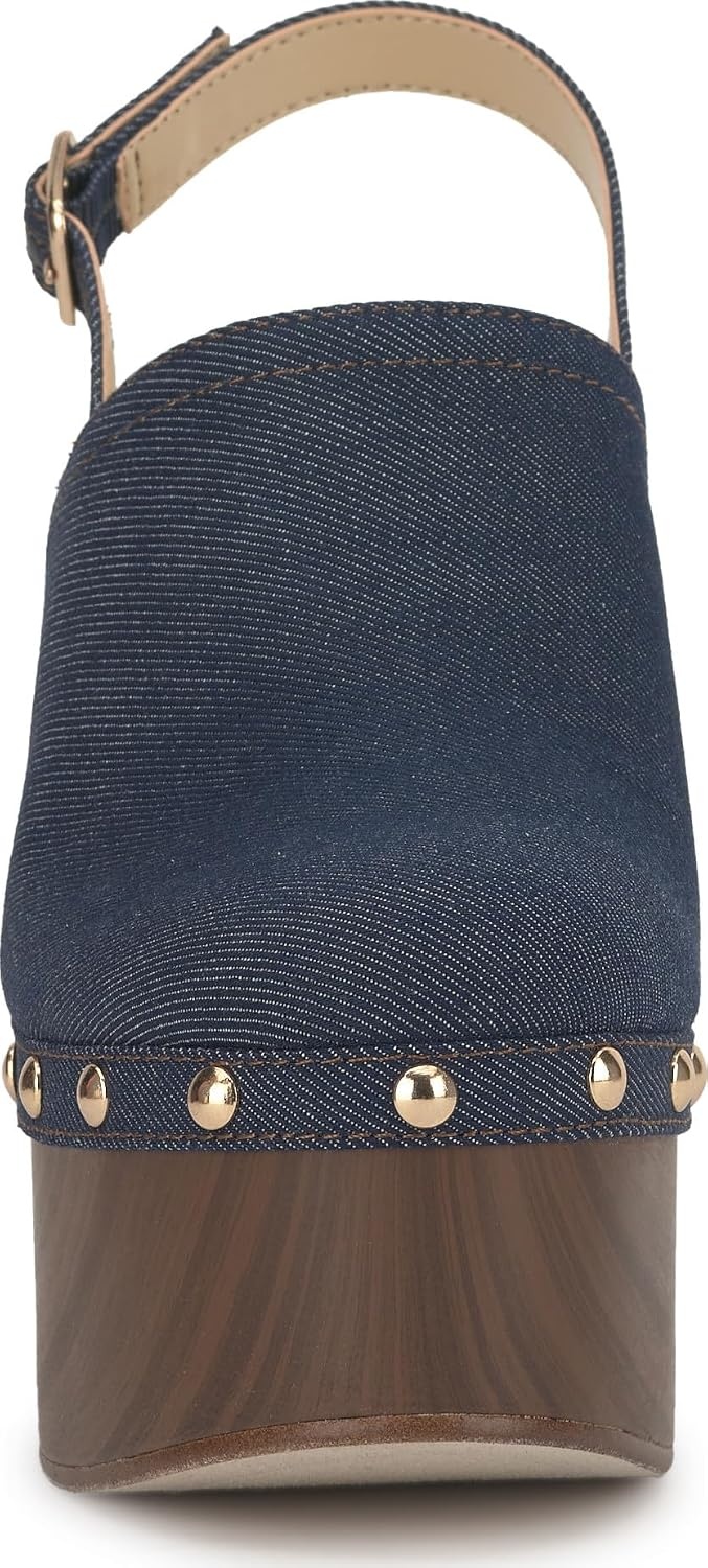 image:imageJessica Simpson Womens Cazea Studded Platform ClogIndigo Denim